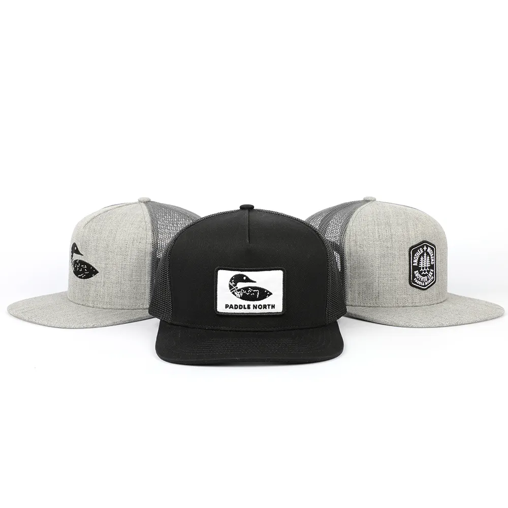 Wholesale Custom 5 Panel Flat Bill Snapback Hats,Customize Embroidery Gorras Snapback,Hip Hop Mesh Snapback Caps