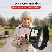 Reloj GPS 4G para Personas Mayores con Detección de Caídas SOS, Monitor de Frecuencia Cardíaca, Resistente al Agua IP67, Tarjeta SIM, Reloj Inteligente de Emergencia para el Cuidado de Ancianos