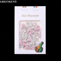 Meilleures ventes Décoration d'ongle mignonne Papillon Coeur Cataire Eau Diamant Charmes pour ongle Résine Strass pour ongle