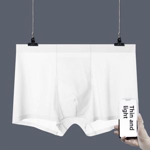 Caleçons Boxers Ultra-Fins Respirants Sans Coutures pour Hommes 4XL en Nylon Tricoté Taille Mi-Haute – Sous-vêtements Jeunesse en Soie Glacée - Product Image 3