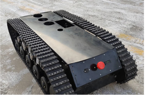<strong>Rubber</strong> <strong>Track</strong> Chassis/undercarriage <strong>Robot</strong> with 100-200kg Carry Capacity - Product Image 2