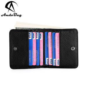 Cartera Corta Andong para Mujer, Monedero de Cuero Vacuno Genuino, Monedero Pequeño de Moda con Clip para Tarjetas y Monedas - Product Image 5