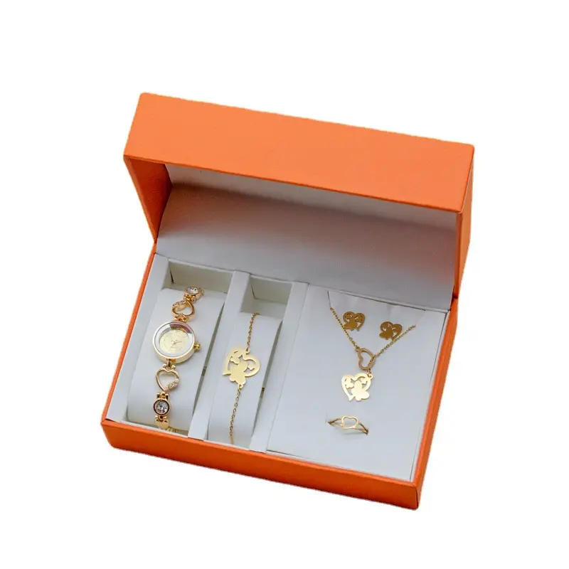 Mode Vrouwen Cadeau Ideeën Prachtige Hand Geschenken Ketting Sieraden Licht Luxe Relatiegeschenk Set Voor Vrouwen Moeder Meisjes Bruiloft