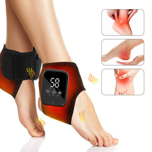 Masajeador de Pies y Tobillos con Terapia de Calor Ajustable para Recuperación y Cuidado de la Salud, Soporte de Tobillo con Calor, Masajeador Médico de Pies - Product Image 1