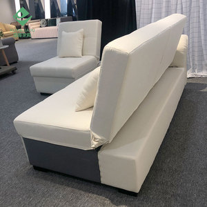 Canapé-lit sectionnel en velours <span class=keywords><strong>beige</strong></span> de grande taille personnalisé Canapé-lit modulable <span class=keywords><strong>convertible</strong></span> - Product Image 4