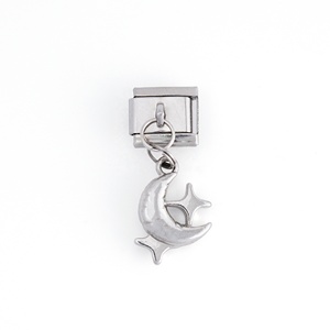 Diseños de Moda 2024, Dijes Italianos de Acero Inoxidable, Plateados en Oro de 18k, Colgantes Italianos para Pulseras de Dijes, Joyería - Product Image 6