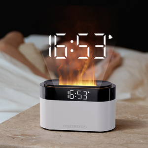 Horloge numérique multifonctionnelle 3 en 1, diffuseur d'huiles essentielles, humidificateur d'aromathérapie USB avec veilleuse, idée cadeau - Product Image 3