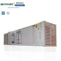 Groupe électrogène diesel silencieux portable de type Perkins, triphasé, 2250 kVA, puissance de pointe, pour centre de données