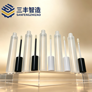 Tube vide givré en PE pour huile essentielle 8ml, emballage cosmétique avec bouchon à vis 19mm de diamètre, applicateur éponge, sérigraphié - Product Image 3