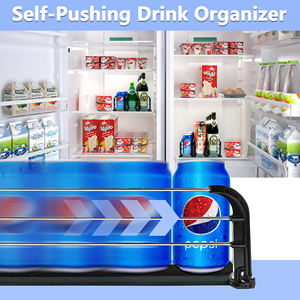 Récipient de stockage en acrylique transparent pour la cuisine, boîte de rangement empilable pour réfrigérateur, distributeur de canettes de soda pour boissons au réfrigérateur - Product Image 3