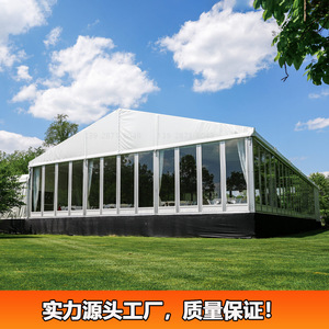 Carpa para eventos de aleación de aluminio con paredes de vidrio y techo de PVC para bodas y fiestas al aire libre - Product Image 2