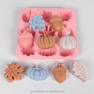 Handmade Giáng Sinh 9 Thanh Silicone Khuôn Mẫu Ý Tưởng Mới Cho Bánh Nến Bí Ngô Maple Lá Xà Phòng Khuôn Handmade Giáng Sinh 9 Thanh Bánh - Product Image 3