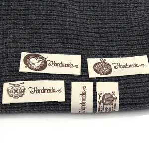 Directly factory cheap price custom woven label tags private company brand label tag silk ribbon printing patch for clothing