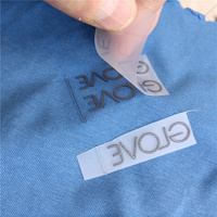 Étiquette en silicone avec logo personnalisé en caoutchouc de silicone gaufré 3d pour vêtements Étiquette de cou imprimée en silicone avec col en tissu