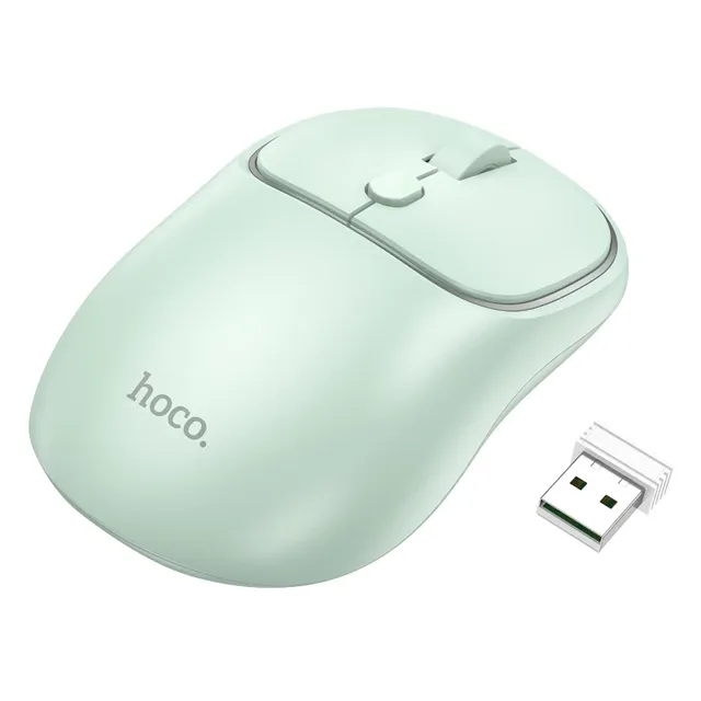 HOCO GM25 Dual-Mode Wireless Bluetooth 2.4G Silent Mouse Ergonomic Design 1600DPI 4 Buttons Mouse for Computer Laptop