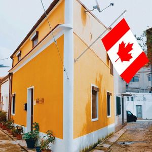 Drapeau du Canada 3x5 pieds en tissu polyester avec deux œillets en laiton, simple couche, pour décoration murale intérieure et extérieure - Product Image 3