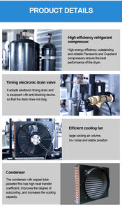 Essiccatore d'Aria Refrigerato Serie TR TR02 2.4m³/Min per Compressori d'Aria da 7-16 Bar - Product Image 5