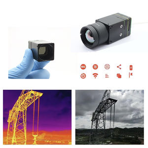 640*512 CVBS man hinh nhiệt mô-đun 12um 9 mét ống kính 640 Mini Analog máy ảnh với CVBS nhiệt mô-đun - Product Image 4