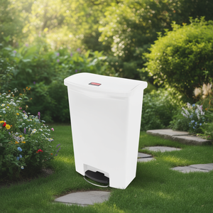 Bidone della Spazzatura con Pedale Rubbermaid 90 L Bianco per Cucina - Product Image 3