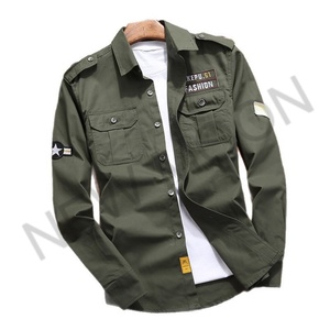 Camisa de Trabajo Informal Personalizada, Transpirable, para Exteriores, de Algodón, Manga Larga, para Hombre, Camisa de Algodón al por Mayor - Product Image 3