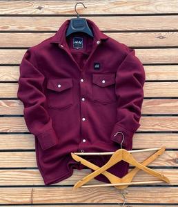 Chemise-veste en coton vintage pour homme, à double poche, manches longues, boutonnée, décontractée, tissu doux, style streetwear, à porter en superposition - Product Image 2