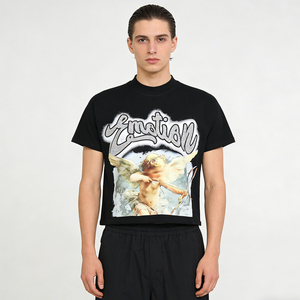 Camisetas de Punto Extra Grandes para Hombre con Estampado Gráfico, Impresión Personalizada, Nuevas al por Mayor, Ajuste Holgado, Ropa Casual de Calle, Camisetas al por Mayor - Product Image 2