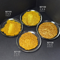 Kosmetiktaugliches Titanfreies Gold-Mica-Pulver Schimmerndes Perlglanz-Kristallgold-Pigment