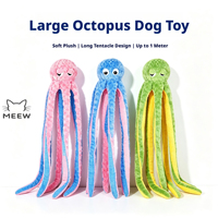 Jouet pour chien en forme de pieuvre à longues tentacules, tortue dorée en peluche, jouet interactif résistant aux morsures pour grands chiens