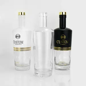 Tequila Premium 750Ml Ekstra Flint Glass Liquor Botol Cork Stopper 75cl Alkohol Wiski Gin Spirit Vodka Anggur Rum Botol Kaca