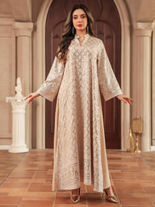 Robe longue traditionnelle de Dubaï pour femme, Abaya Eid, Jalabiya imprimée, <span class=keywords><strong>Caftan</strong></span> de prière Ramadan orné de diamants, Robe longue Vestidos Largos - Product Image 6
