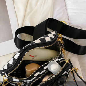 New Multilayer dây kéo Fanny gói rô túi vai cho phụ nữ thời trang Crossbody Túi với điều chỉnh dây đeo Túi xách tay ngực - Product Image 3