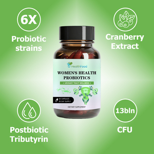 Capsules de Probiotiques pour la Santé Féminine les Plus Vendues : Tributyrine et Poudre de Canneberge pour le Soutien Immunitaire, la Santé Intestinale et la Réduction de la Sécheresse - Product Image 3