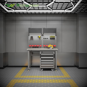 Armoire à outils de <span class=keywords><strong>garage</strong></span> RW avec établi et tiroirs, armoires de rangement modulaires pour <span class=keywords><strong>garage</strong></span>, chariot à outils <span class=keywords><strong>complet</strong></span> pour atelier, chariot à outils pour mécaniciens - Product Image 1