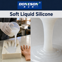 Caoutchouc de silicone liquide bicomposant pour la fabrication de jouets sexuels, sensation de peau réaliste, toucher doux, bonne résilience, durcissement au platine