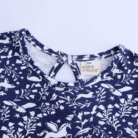 Robes d'été pour filles, robes trapèze mi-longues à manches courtes, vêtements pour enfants en coton respirant, robes pour filles en gros
