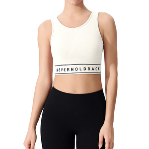 Women's Fitness Bra Yoga <b>Top</b> Solid Color Nylon Sml Size <b>One</b>-Padded Sports Bra For Workout And Yoga Wear - Product Image 5