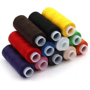 De gros fil à coudre 100 mètres-Twotwinstop — bobines de fil à coudre en polyester coloré, petite bobine, fil à coudre pour vêtements, en vrac