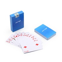 Cartes à jouer Igor J, publicitaires, en plastique, imperméables, finition brillante, personnalisables, durables, noires, pour la promotion