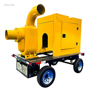 Pompe diesel auto-amorçante montée sur remorque mobile - pour l'irrigation agricole et le traitement des eaux usées - Product Image 6