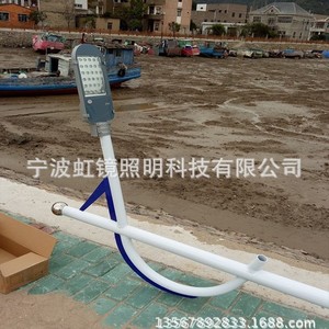 Iris Lighting 30W LED Street <b>Light</b> HJLL022 Modern Curved <b>Pole</b> Design for Outdoor Walkway - Product Image 3