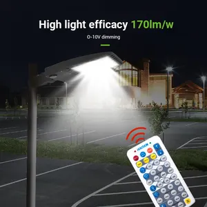 Harga pabrik lampu jalan LED cahaya banjir Shoebox Area lampu tri-power dapat dipilih untuk tempat parkir Olahraga Stadion