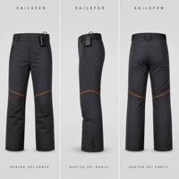 Pantalon de ski chauffant 7,4 V alimenté par batterie USB, imperméable, respirant, matelassé à 2 couches, pour homme