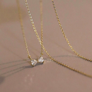 Collana con ciondolo a forma di cuore per donna, gioielli semplici e alla moda, regalo per l'uso quotidiano - Product Image 3