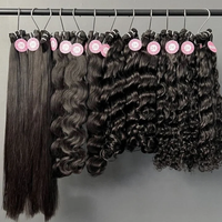 Proveedor de doble dibujado Remy sin procesar Virgen cruda a granel cabello humano 10A 12A 15A grado indio crudo indio paquetes de cabello estilo ondulado