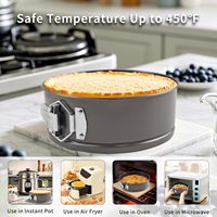 Ensemble de 122 moules à gâteaux antiadhésifs en acier au carbone (7/8/9 pouces) avec 100 poches à douille, plateau tournant pour gâteaux et accessoires de décoration de desserts