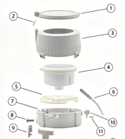 Compteur d'eau à piston à aubes, corps en laiton, sortie impulsionnelle, compteur d'eau volumétrique à piston DN15 DN20, débitmètre d'eau froide résidentiel