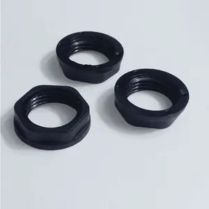 Longsan Custom M20 Plastic Hex Nut Caps Black PP Screw Nut