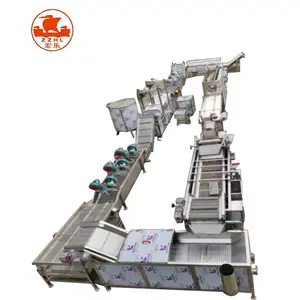 Beliebte Kartoffel finger chips machen Maschine halb gebratene Pommes Frites Maschine gefroren Produktions linie Hersteller