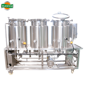 Equipo de Cervecería Miniatura Tiantai de 1BBL, Tanque de Presión de Acero Inoxidable para Cerveza de Barril, Calentado a Vapor, 3 Tanques, para <span class=keywords><strong>Alcohol</strong></span> - Product Image 2
