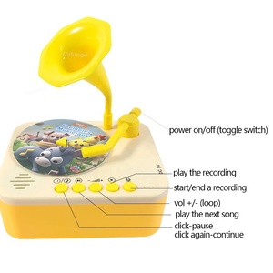 Juguete Fonógrafo para Niños Pequeños, Máquina de Cuentos en Inglés para Educación Temprana, Tocadiscos para Niños, Gramófono y Reproductor de Música con 96 Tarjetas - Product Image 6